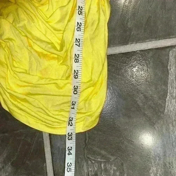 NWT yellow fashion nova Sunday brunch Ruched Midi Dress sz medium M - Picture 8 of 10